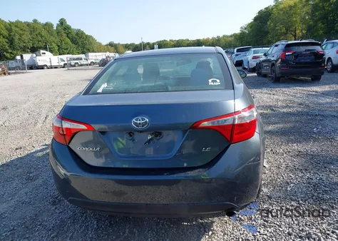 2015 Toyota Corolla Le z USA, uszkodzony, nr VIN 2T1BURHE4FC339506
